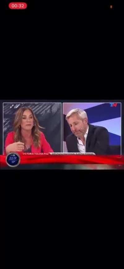 Victoria Trolosa Paz cuando aparece en la tele: ZZZZZ