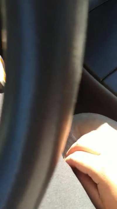 presumably dead battery. stuck at the school parking lot and waiting for my dad. if life does hate me then the car is going to turn on and he'll beat the shit out of me.