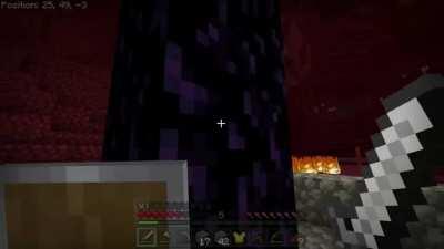 I was just trying to light my nether portal