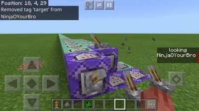 Laser Machine with 3 modes on Minecraft Bedrock! Automatic, Manual, and Stationary!