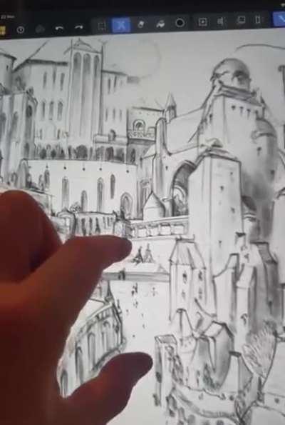 Incredibly layered drawing by artist Greg Edwards