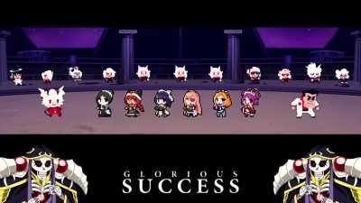 I made Ainz and the Pleiades dance along to Helltaker