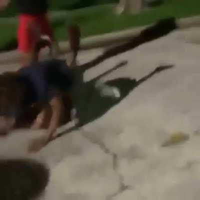 This bitch thought he was Aang from avatar 😭😭😭 got done up