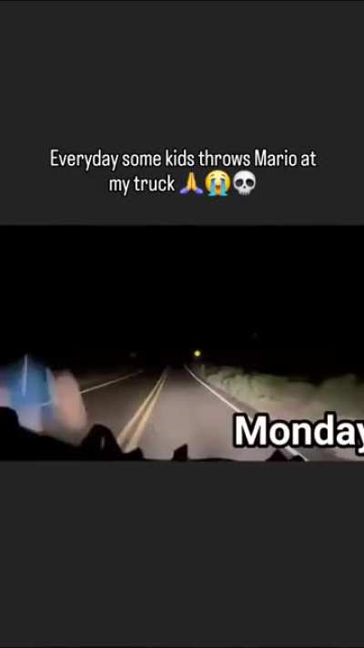 That's some real commitment! Kids even crossing the road