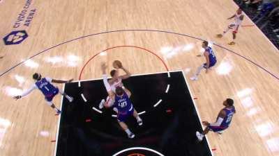 [Highlight[ Kevin Porter Jr. steals the ball from Paul George then gets the dunk on the other end to put the Rockets up by 4 late in the fourth quarter and force a Clippers timeout.