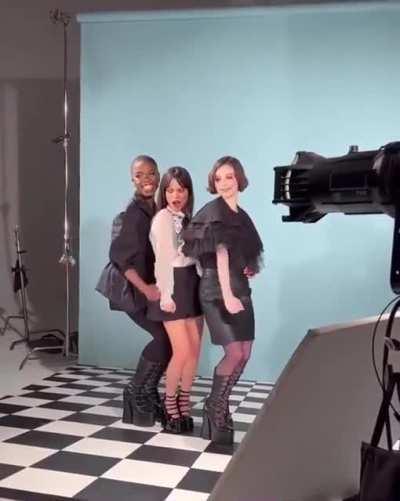 Jenna Ortega, Emma Myers, and Joy Sunday