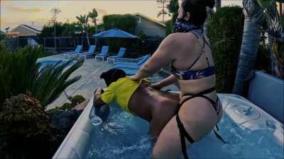 Hot Tub Big Booty Pegging