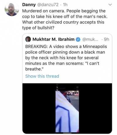 RIP George Floyd. This did not need to happen.