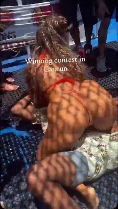 (@realrissa2cute) Wins a twerking contest