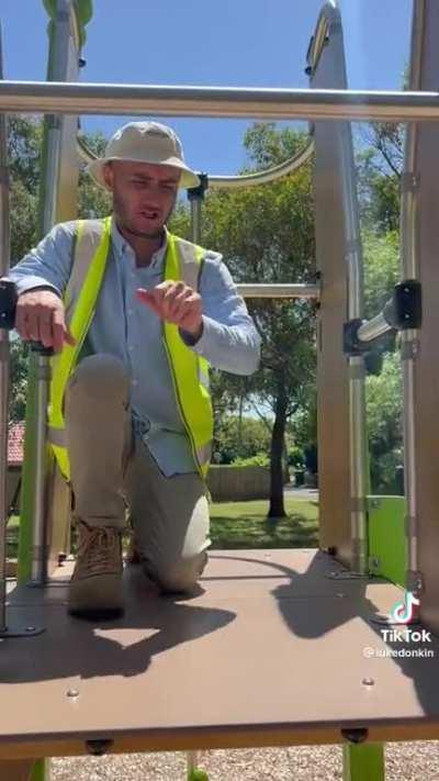 The playground safety inspector