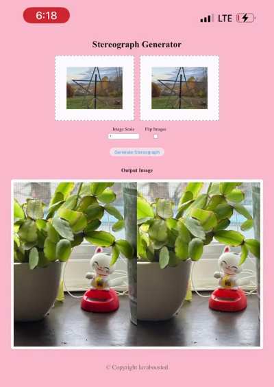 I made a simple GitHub pages site for making stereographs