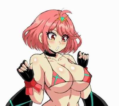 Pyra's bouncing goodies