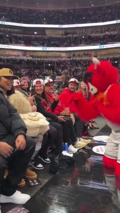 MEGAN THEE STALLION AT THE BULLS GAME 