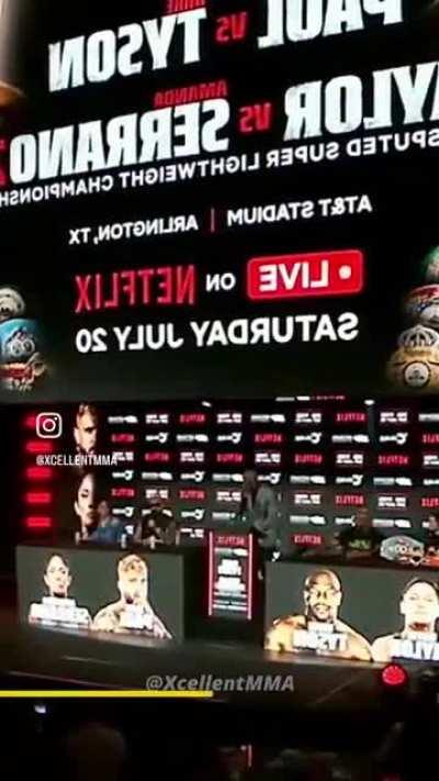 Mike Tyson and Jake Paul press conference HUH?