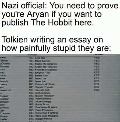 Jolkien ain't got time for these bozos