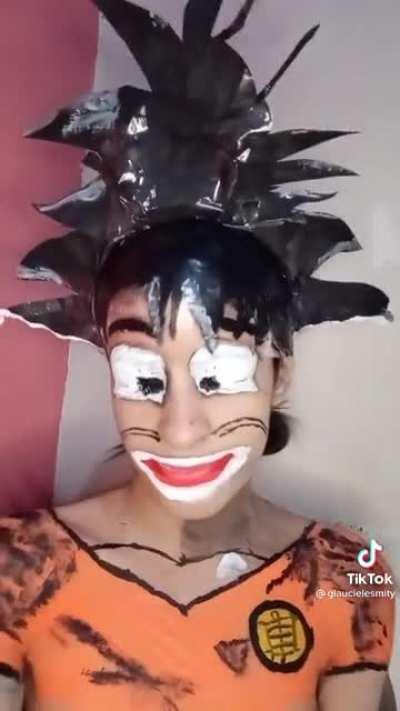 To make a Goku makeup