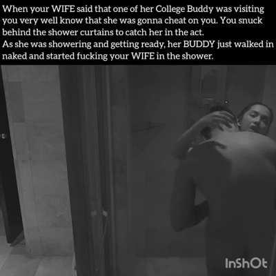 You just hid and watched her being fucked like a whore