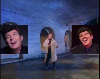 Rick astley sing different song