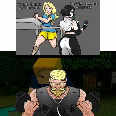 What do you think he is listening to?