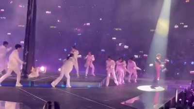 Giant LED display falls and crushes performer during live concert