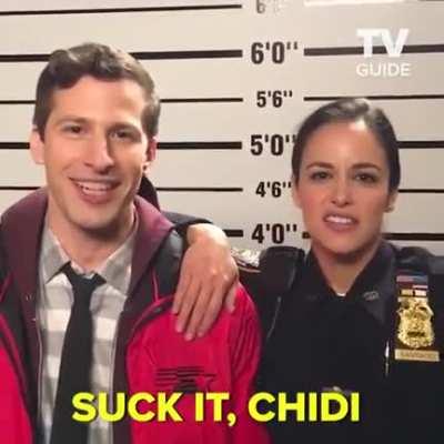 Jake and Amy won a twitter poll