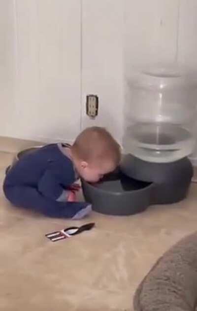 Act cool, she saw nothing