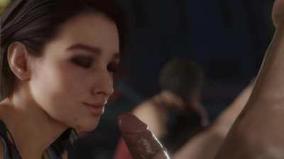 Jill & Ada dick sucking (SparkleSp1