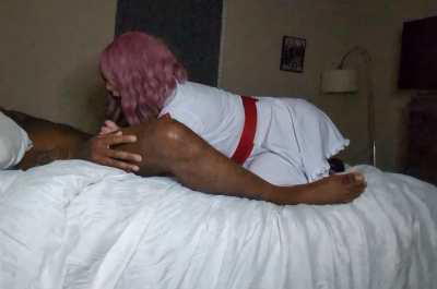 I'm already keeping my pussy away from my husband. I think it's time I only suck bull cock too. 