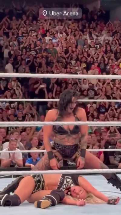 Rhea Ripley with one of the most dominating pins ever on Liv Morgan