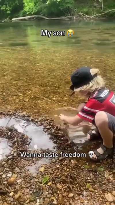 Just a tip of freedom nothing more.