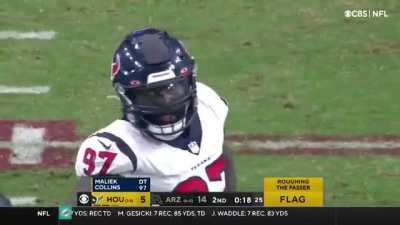 [Highlight] Roughing the passer called on Maliek Collins on a would-be sack against Kyler Murray