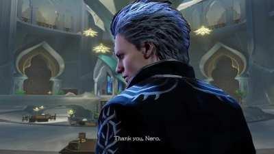 Vergil after Nero shows him the Character Teaser of Nahida