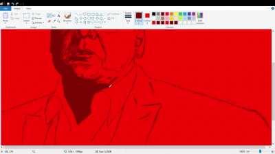 Daredevil poster drawn in MS Paint