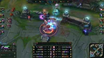 Random 10 death powerspike Yasuo penta ft. Seraphine and Ashe