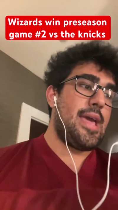 Wizards win preseason game #2 against the Knicks 120-103!