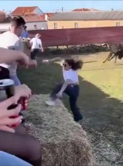 The result of standing behind a matadors muleta.