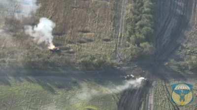 RU POV: Destruction of Ukrainian equipment reportedly in Kherson