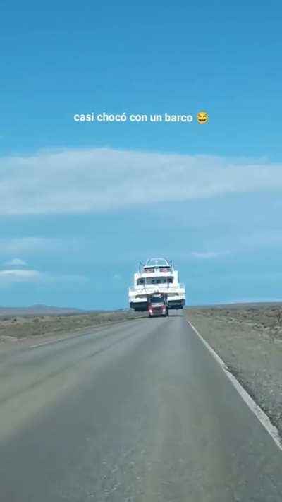 Just a big freighter carry a ship