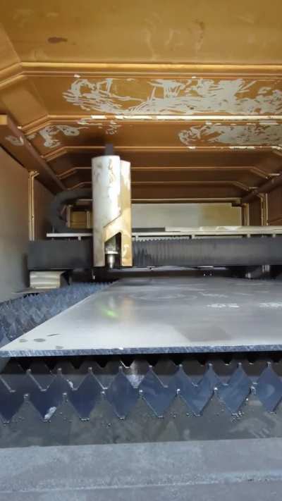 Insane speed on this 12KW Bodor laser