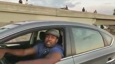 Driver blocked in traffic by BLM protesters has a truthful message