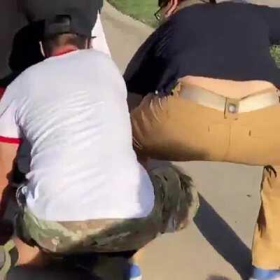 Man brings AR to the George Floyd protest in Lubbock