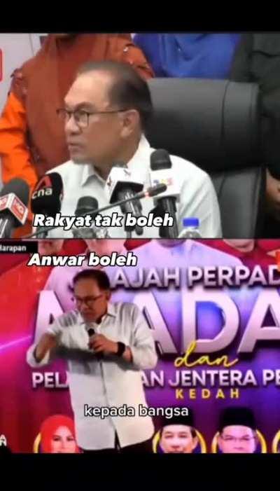 Anwar going against his own words