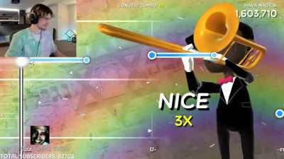 Look at lil bros face 💀