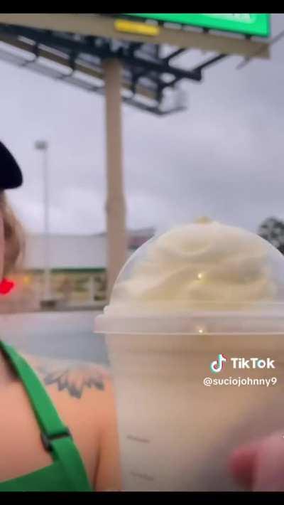 Frappuccino with freshly squeezed milk