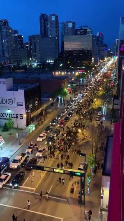 The view from downtown... Black Lives Matter!