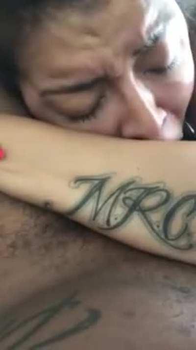 Latina sucking dick