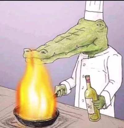 a triste vida de um jacaré