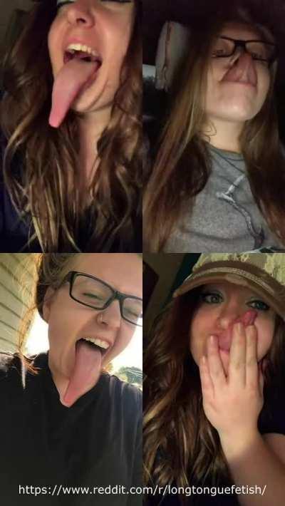 She&rsquo;s got a nice long tongue