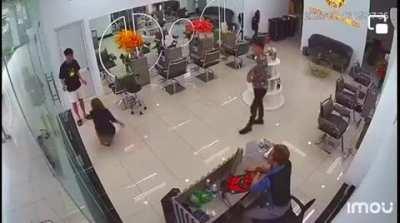 No time to open the door...