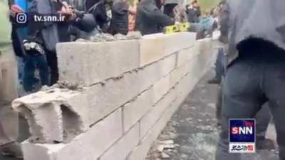 Protesters in France have gone next level and blocked the A69 highway with concrete blocks.